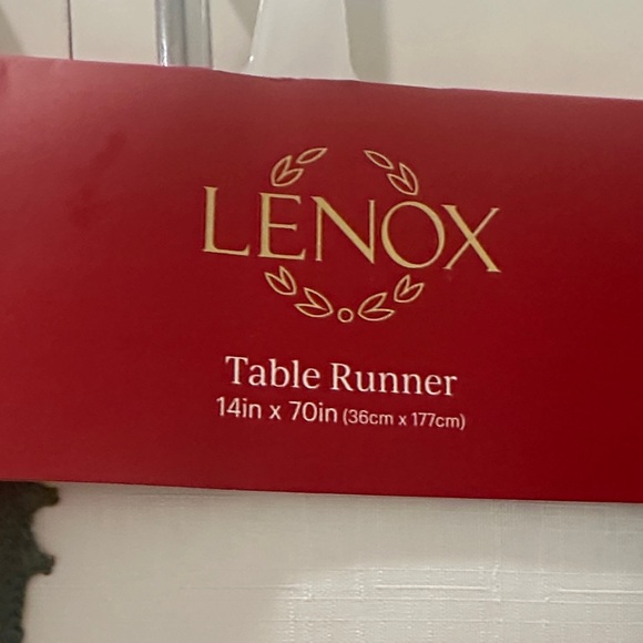 Lenox Holly and Berry Table Runner - Green, Red, Gold